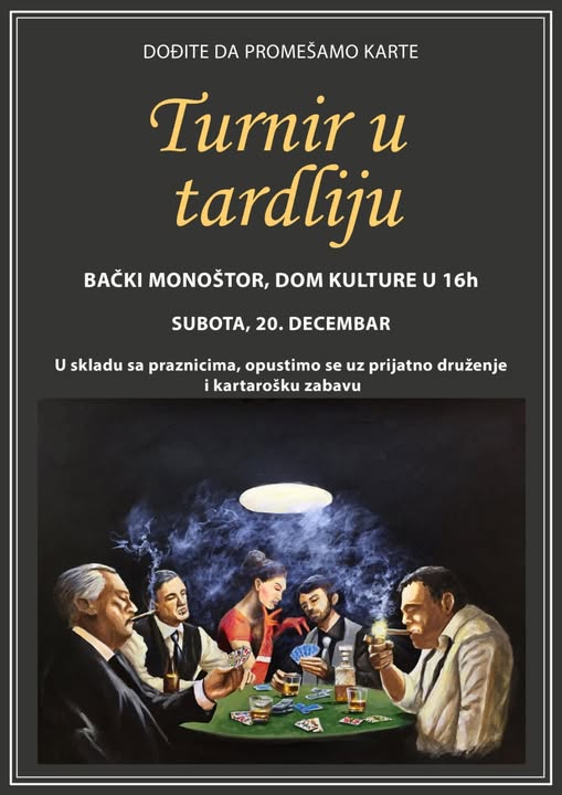 Turnir u tardliju – Dođite da promešamo karte!