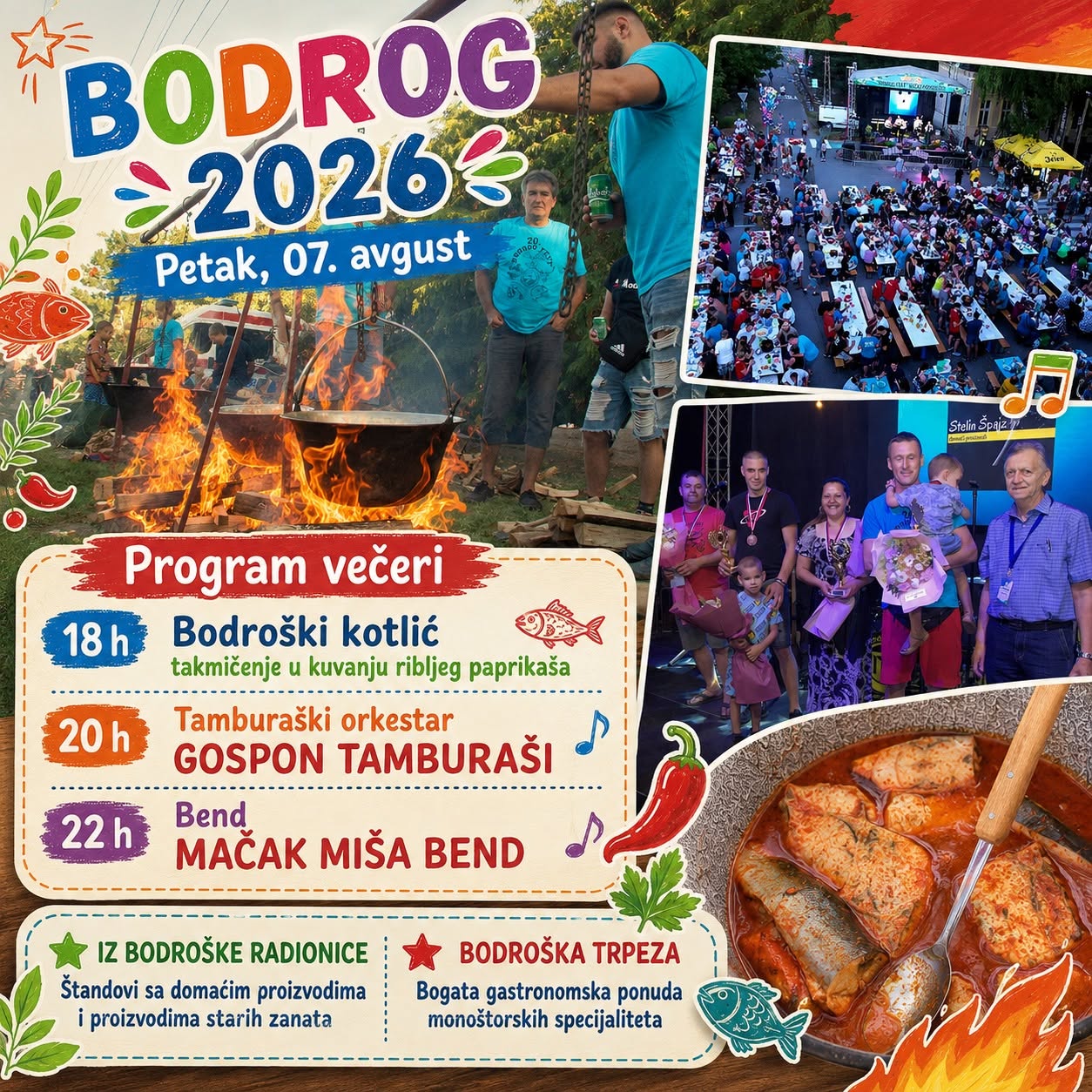 Bodrog fest 2026 – Veče ukusa, muzike i dobrog društva