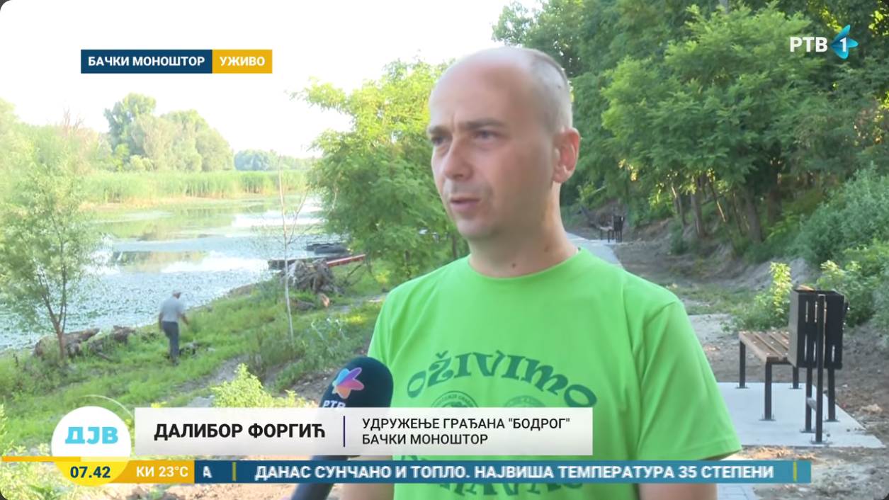 Nova staza pored Dunavca u Jutarnjem programu RTV-a