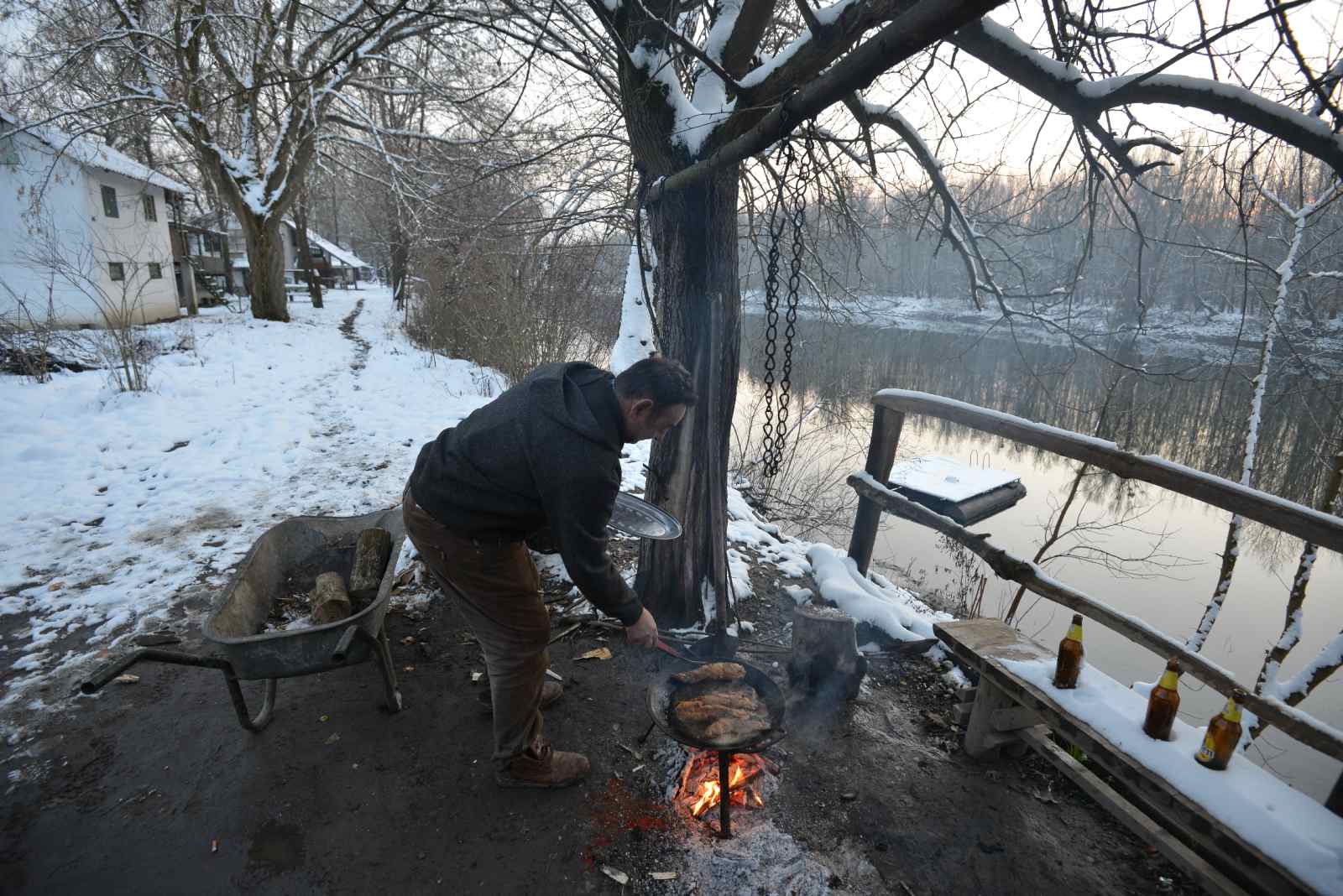 Bački Monoštor zimi – tišina uz vodu
